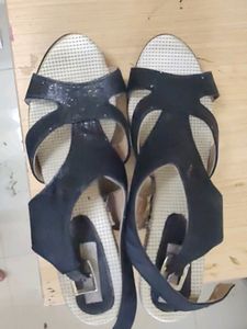 Black Shimmer Wedges
