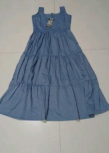 Denim Maxi Dress.size 36