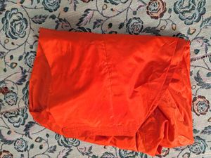 Orange Embroidered Kurta With Shalwar
