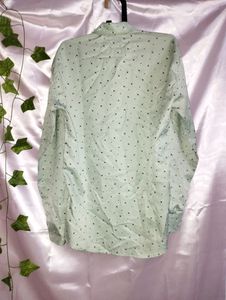 Green Floral Print Shirt