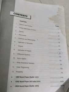 EXCEL MATHEMATICS 12TH board Exam Topicwise