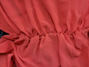 Fluoresent Magenta Cinched Waisted Top