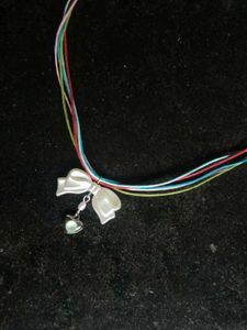 Colorful Cord Bow Necklace