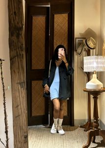 Backless Blue Bodycon Dress