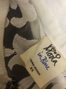 Vero Moda White Organza Bomber Jacket