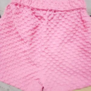 Bubblegum Pink Textured suit