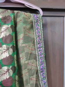 Ethnic gharga with duppata and blouse piece