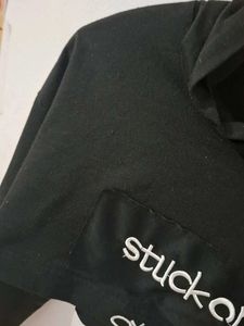 Stuck On Cropped Hoodie