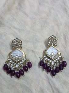 Elegant Purple Earrings