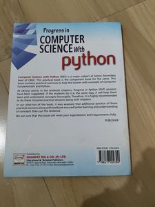 Progress In Computer Science with Python
