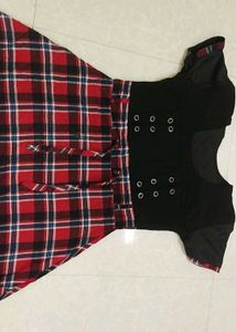 Plaid Fit &amp; Flare Dress
