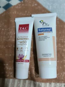 T.A.C. Kumkumadi Sunscreen & Fix Derma Salyzap