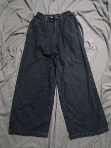 Wide Leg Black Jeans