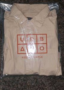 Stylish Beige Casual Shirt – Urbano  Medium Size