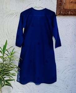 Chikan Embroidery Short Kurti