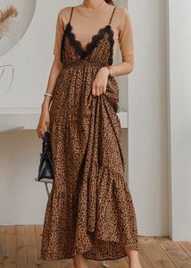 Leopard Print Maxi Dress