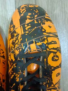 Orange &amp; Black Soccer/Football Cleats