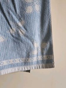 Blue Floral Towel