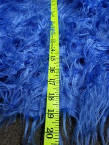 Blue Faux Fur Jacket
