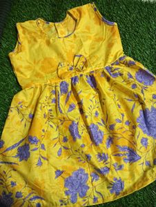 Yellow Floral Baby Dress
