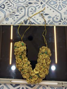 Golden Floral Hair Accessory