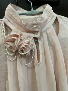 Peach/ Dull pink Colour Pre Winter Top