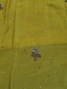 Yellow Kurti With Heavy Work