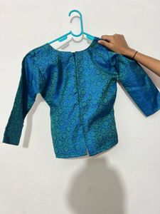 Girl Blouse Peacock Colour