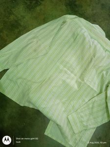 white striped cotton shirt