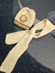 Woolen Muffler With Cap