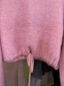 Pink Cropped Sweater