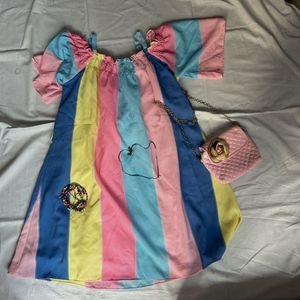 Colorful Girls&#39; Dress