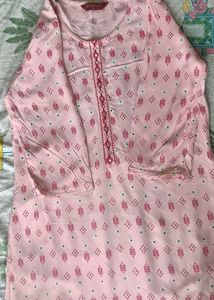Printed Pink Kurta