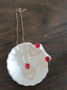 Heartbeat Necklace & Earring Set