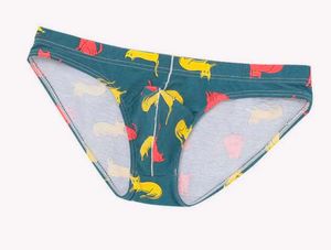 Mens Fashion Printed U Convex Pouch Breathable