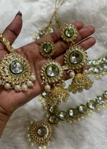 new unused Elegant Kundan Jewelry Set