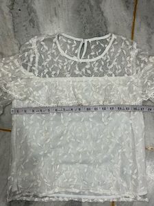 Lace Ruffle Top