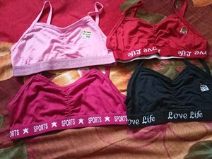 Girl's Sport Bra (Pack Of 4)