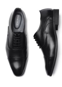 INVICTUS Men Black Formal Oxford Shoes