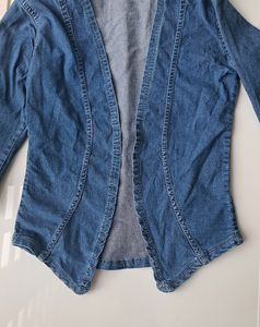 Denim Overcoat Stretchable Material