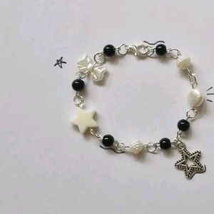Pearl &amp; Charm Bracelet Set