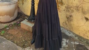Tiered Black Skirt