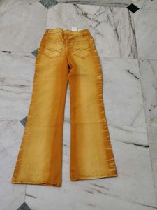 Embroidered Flare Leg Jeans