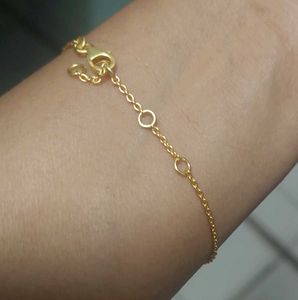 Pure silver with 18kt gold plated Pearl Bracelet