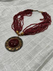 Beaded Pendant Necklace