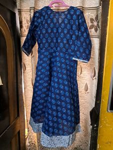 A Line KURTA With PANT 💙✨️🤍
