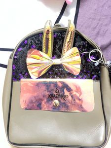 Krazy Kat Sequin Mini Backpack