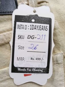 DG-211 Size-26 Slim Jeans