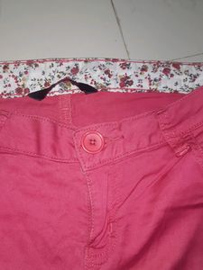 Womens  Pink Colour Skinny Jeans 28 Size