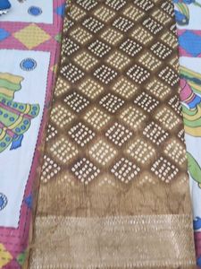Cotton Silk Bandaj Saree